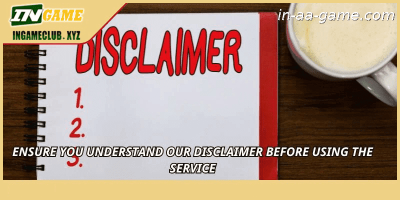 Ensure you understand our Disclaimer before using the service