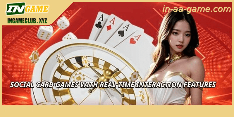 Social card games with real-time interaction features