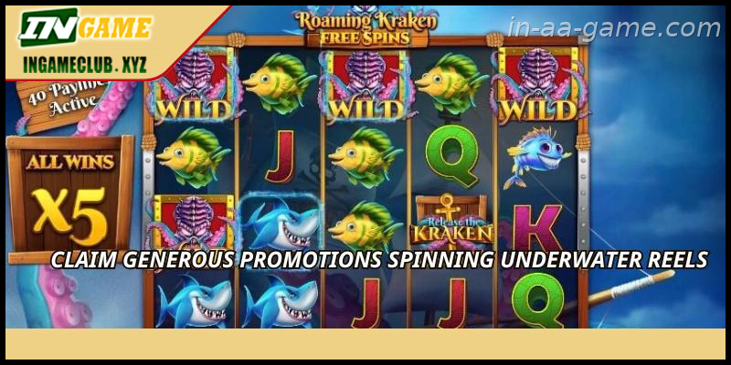 Claim generous promotions spinning underwater reels